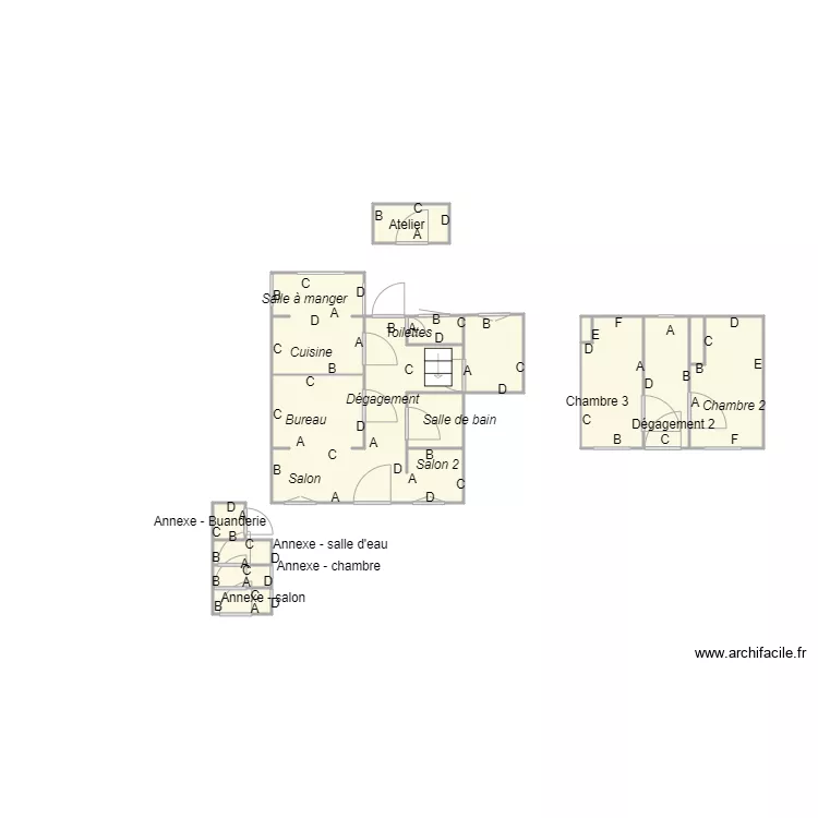 Croquis BOISSON. Plan de 