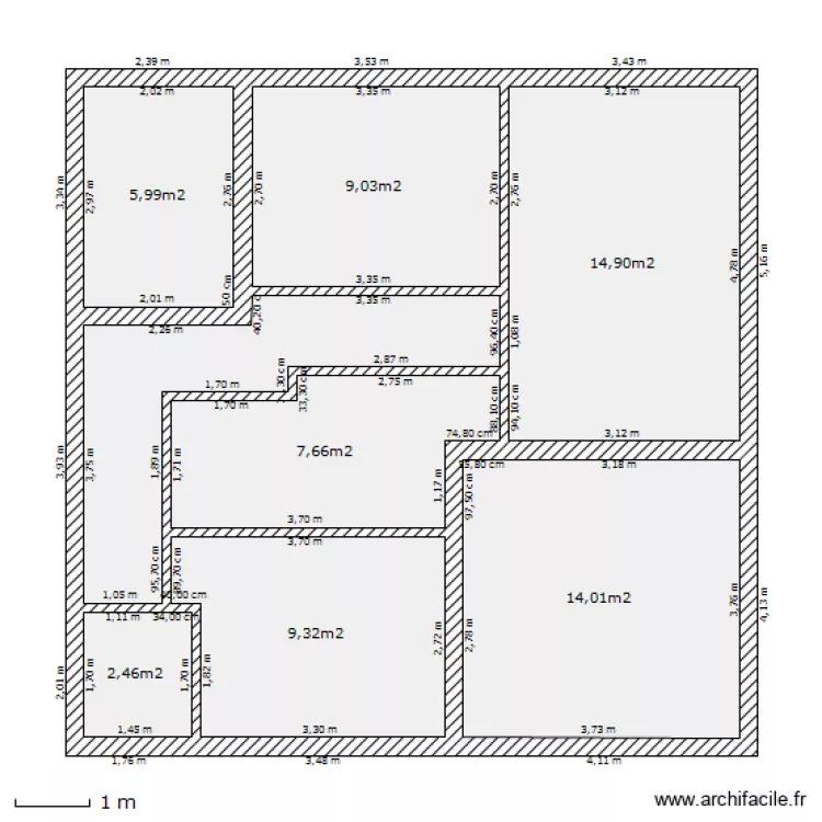 plan r&eacute;el bis. Plan de 