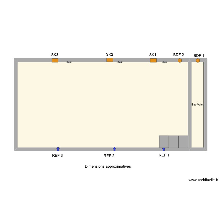 OZKAN - Ouppeye - 22112901. Plan de 2 pièces et 64 m2