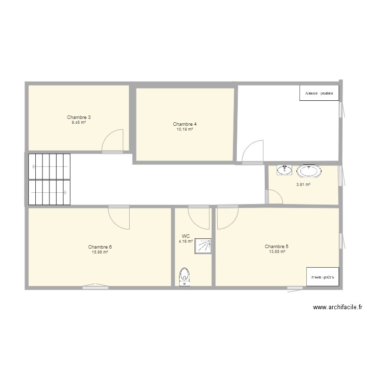 Maison des Anglais Etage 1 . Plan de 0 pièce et 0 m2