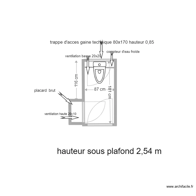wc boulogne. Plan de wc boulogne. Plan de