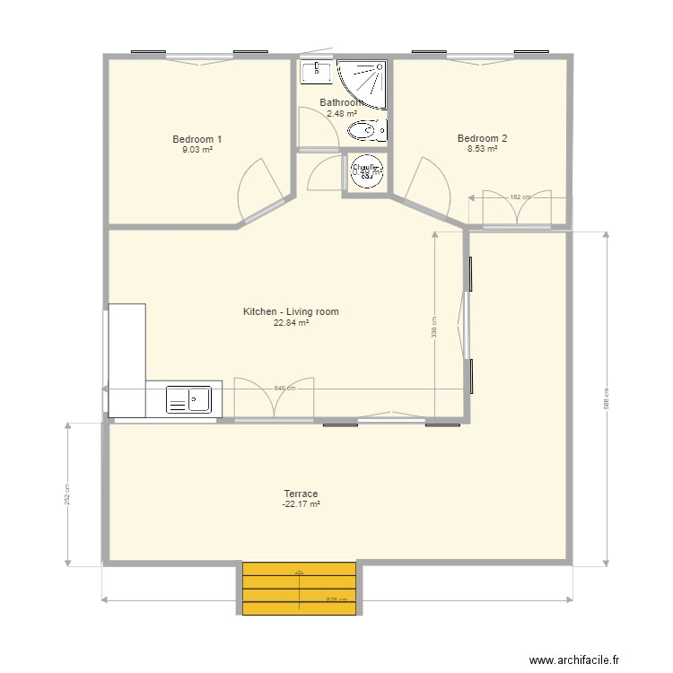 Maison. Plan de 0 pièce et 0 m2