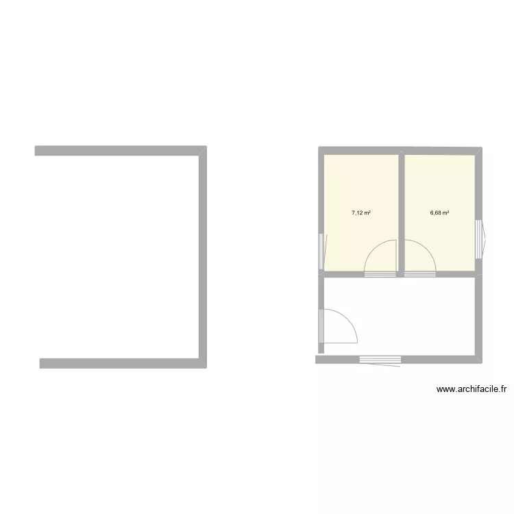 Annexe terrasse. Plan de 0 pièce et 0 m2