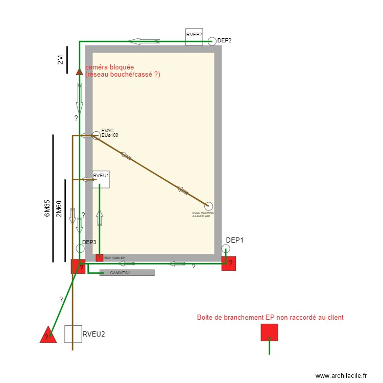 PREVOT MAISON COMBERTAULT. Plan de 1 pièce et 31 m2