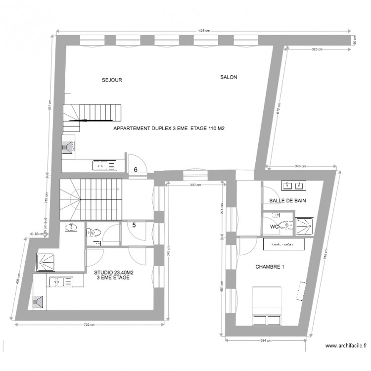 thionville 3 EME ETAGE . Plan de 0 pièce et 0 m2