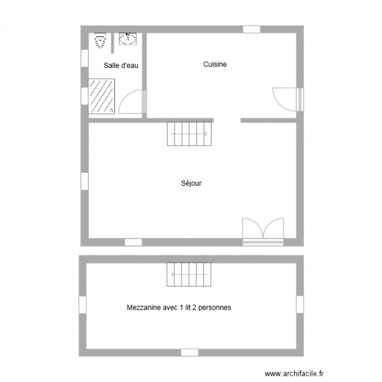 Plan gîte 3111. Plan de 0 pièce et 0 m2