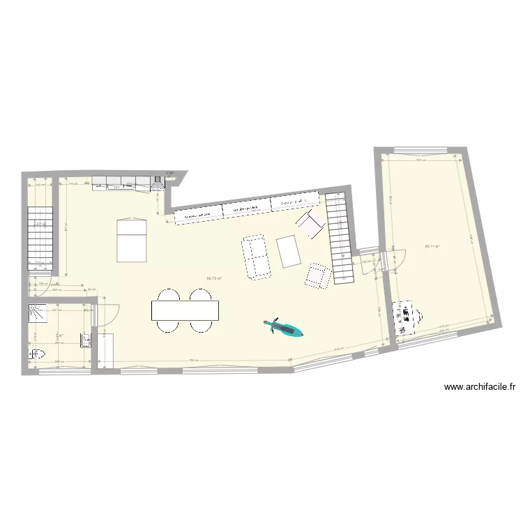 PAULHAGUET 1er &eacute;tage V6. Plan de 