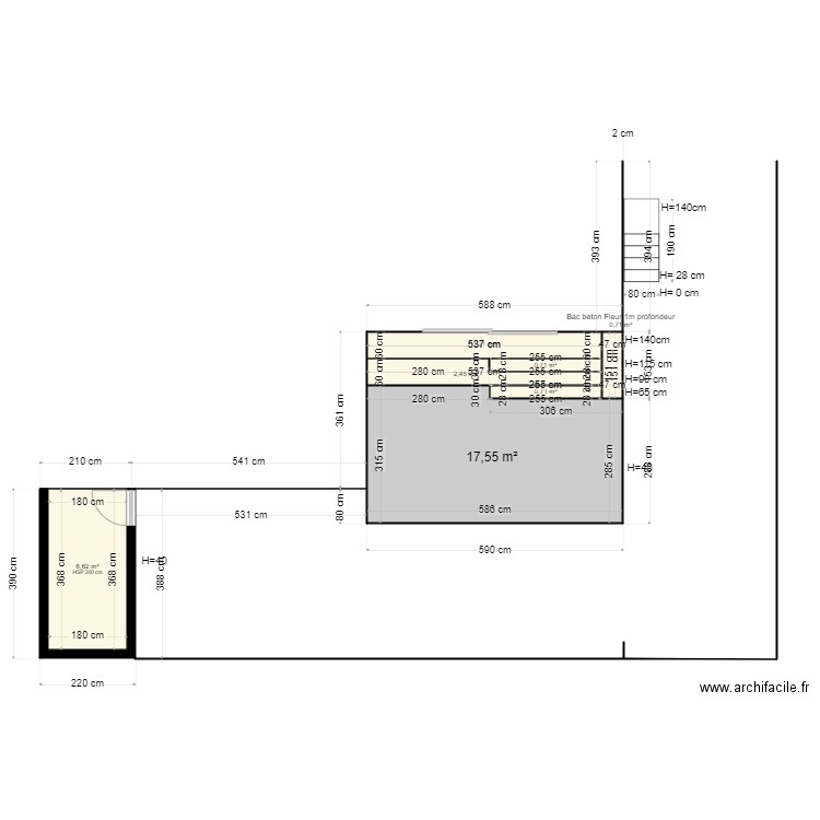 saint nazaire terrasse extérieure Samia Travaux. Plan de 0 pièce et 0 m2