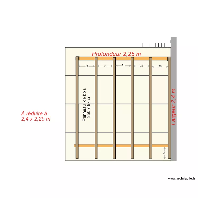 Plate forme astronomique bon. Plan de 