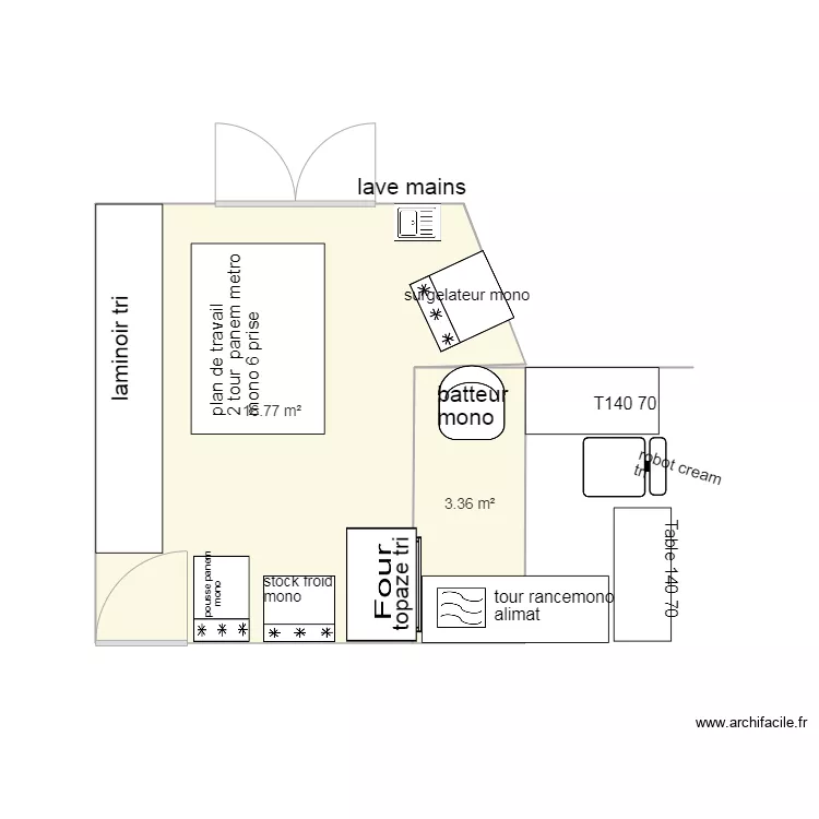 patisserie def. Plan de 