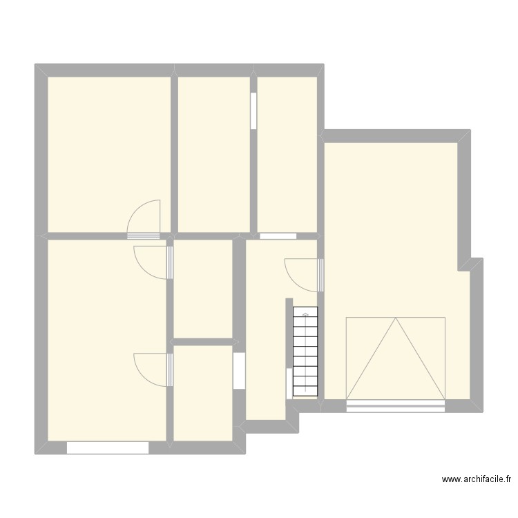 noire terre 6 sous sol. Plan de 8 pièces et 74 m2