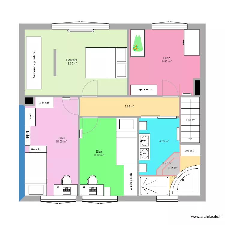 Sin Le Noble Etage Model 2. Plan de 