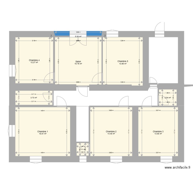 Montchenu Etage1. Plan de 0 pièce et 0 m2