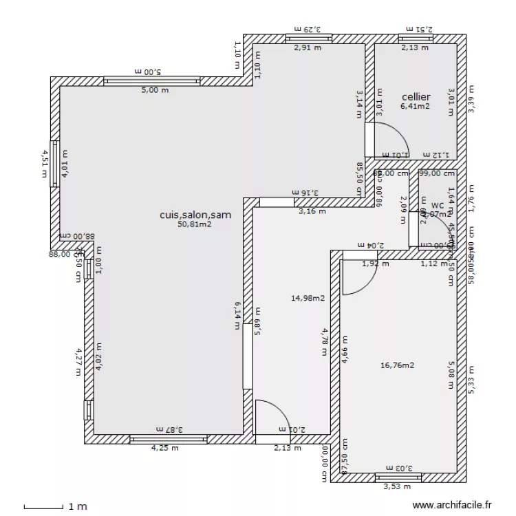 maison 2. Plan de 