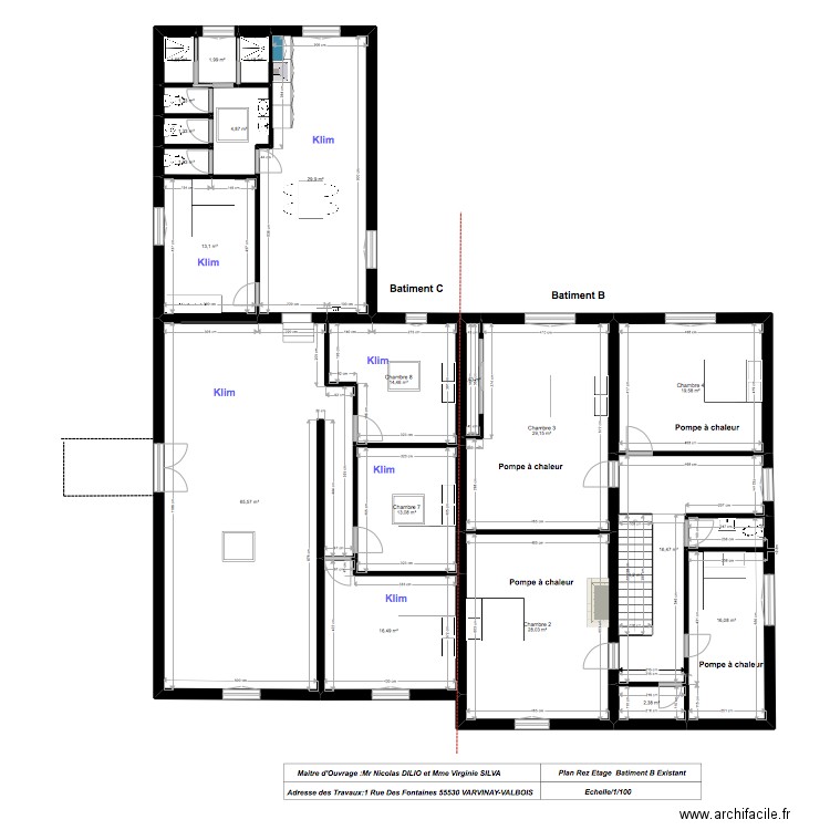 valbois 5. Plan de 140 pièces et 2180 m2