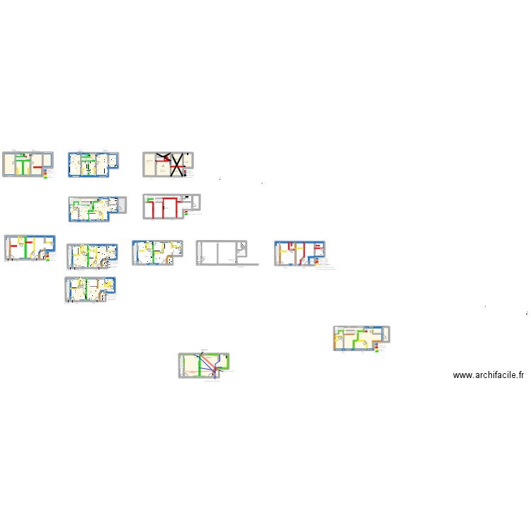 appt. Plan de 35 pièces et 678 m2