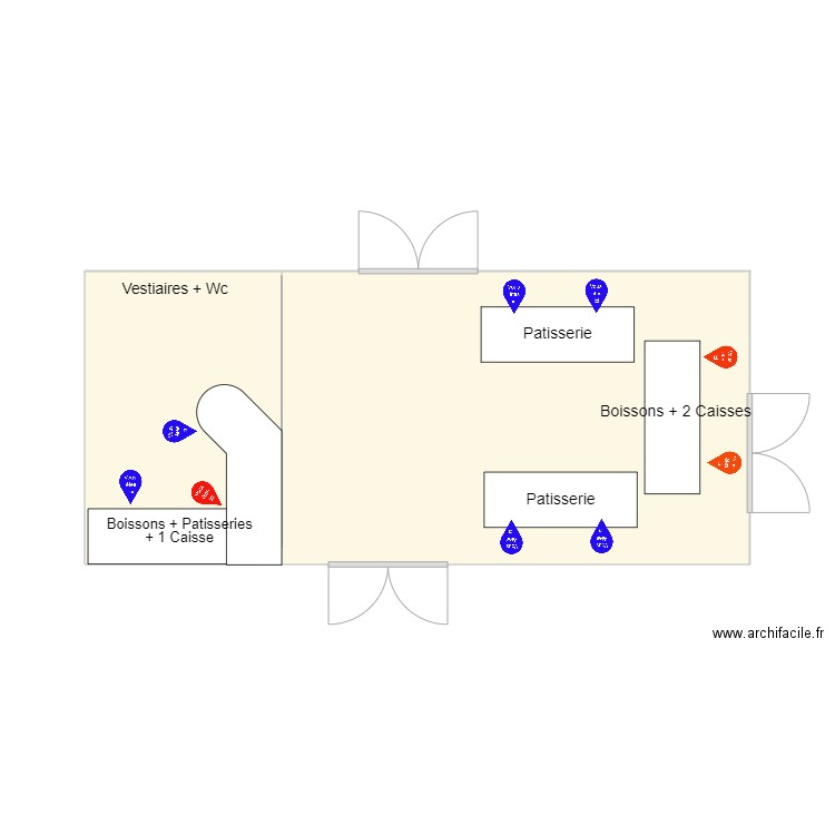 salle des fetes. Plan de 0 pièce et 0 m2