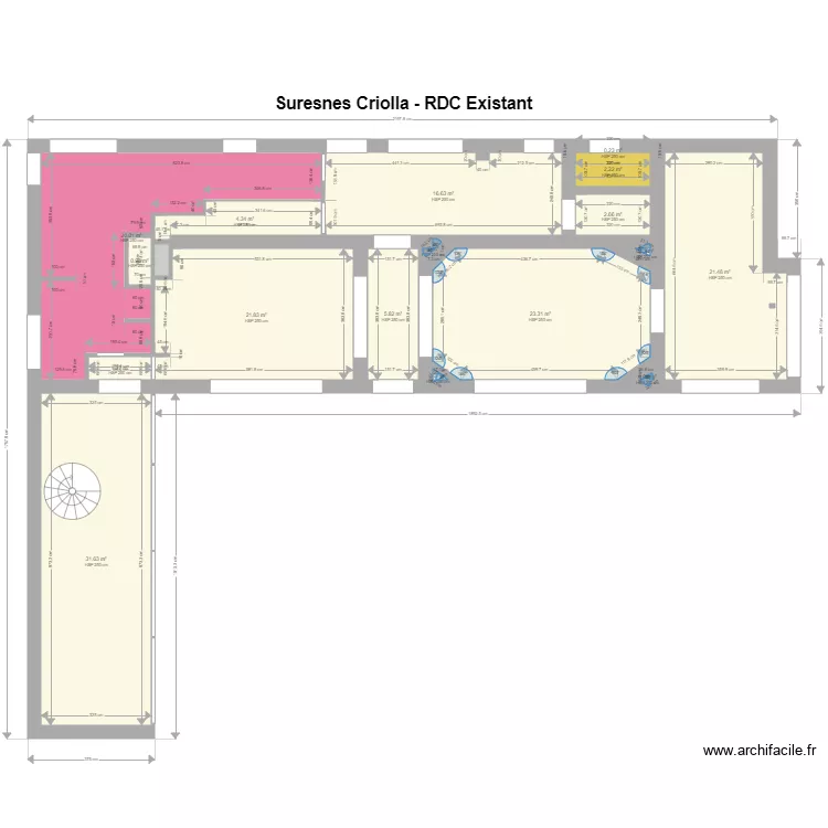 20200302 SRA Criolla RDC Existant. Plan de 