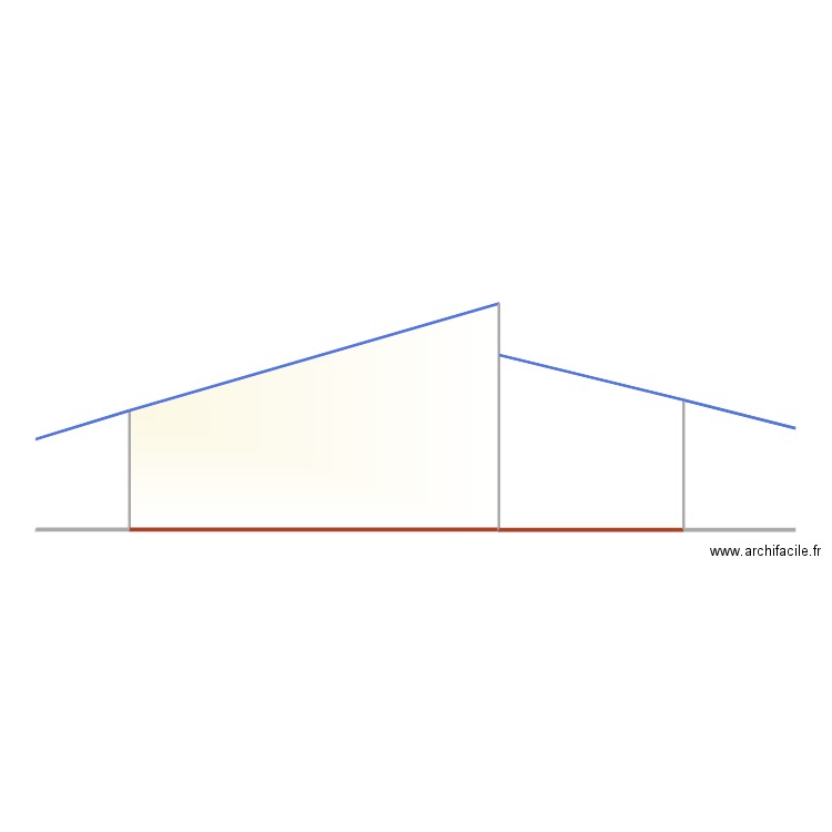 bat 3. Plan de 1 pièce et 20 m2