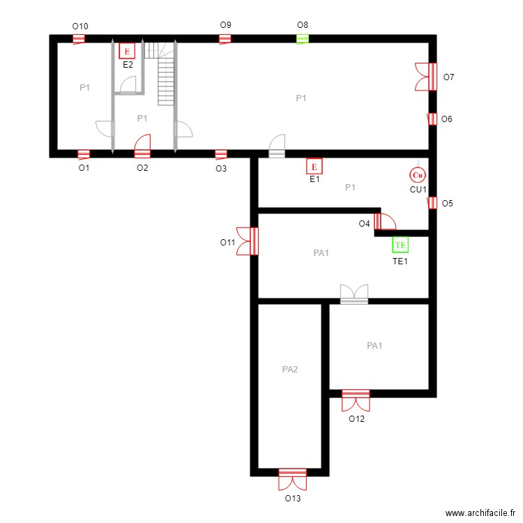 ABC0010logement. Plan de 0 pièce et 0 m2