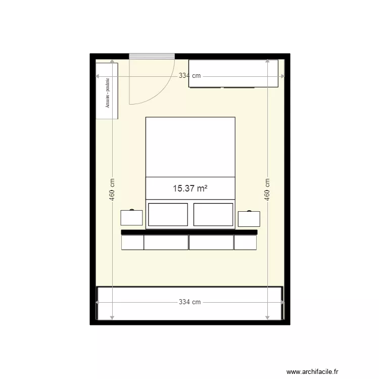 CHAMBRE. Plan de 