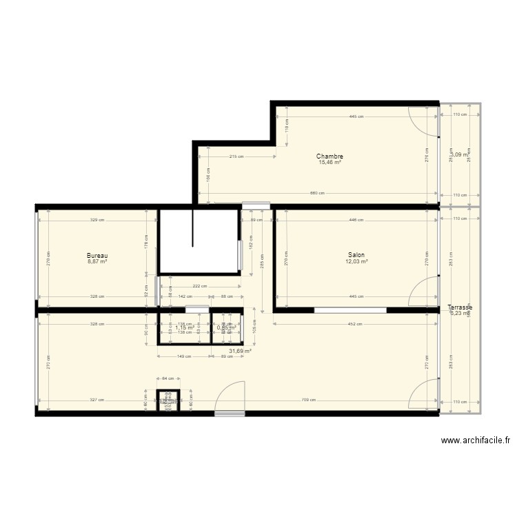 appart2. Plan de 0 pièce et 0 m2