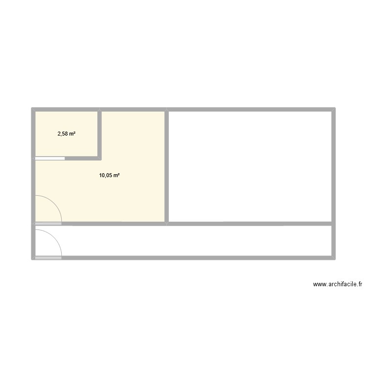 vestiaire stock. Plan de 0 pièce et 0 m2