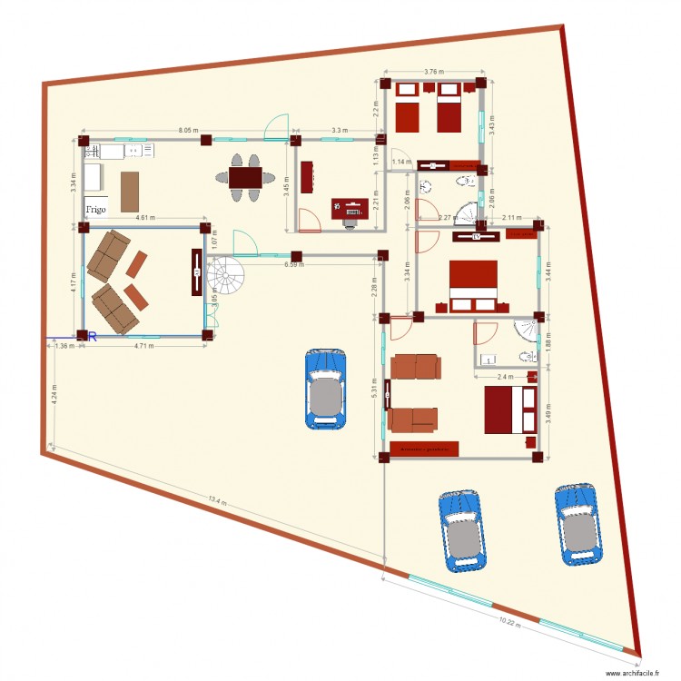 implantation rucamazi aout20. Plan de 0 pièce et 0 m2