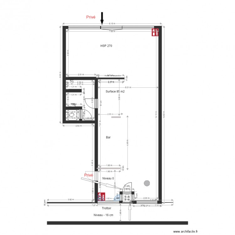 Manathan securité. Plan de 0 pièce et 0 m2