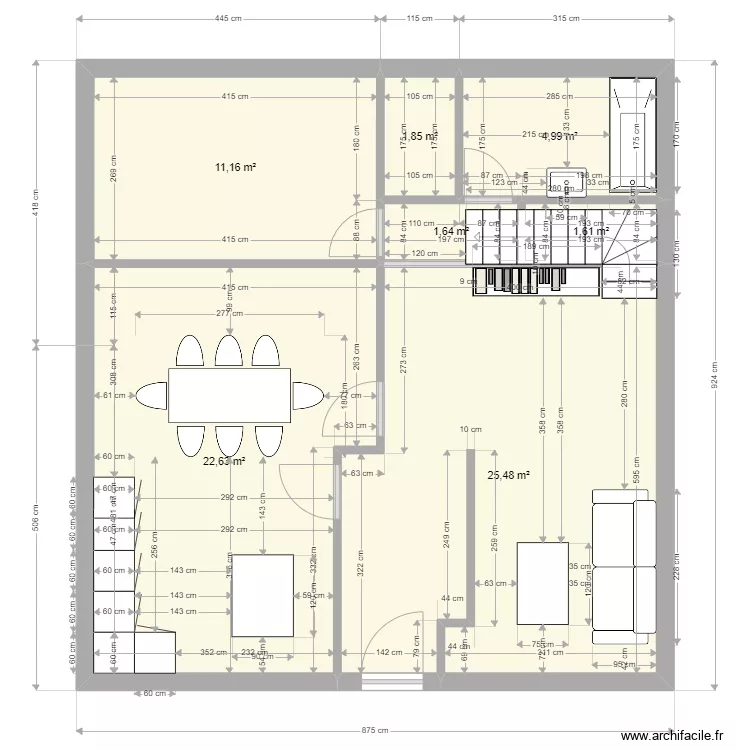 Maison rdc 1. Plan de 