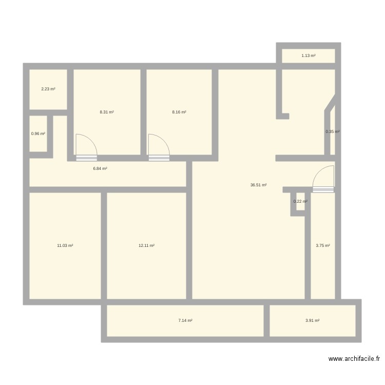 Plan appartement Anglai. Plan de 0 pièce et 0 m2