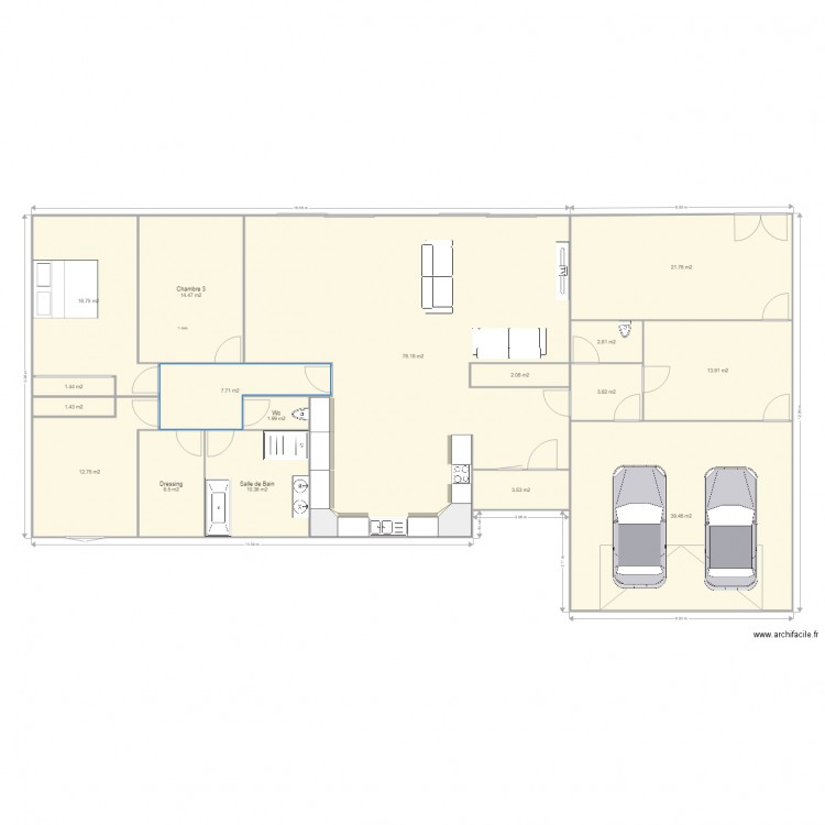 Maison Projet Archi 1. Plan de 0 pièce et 0 m2