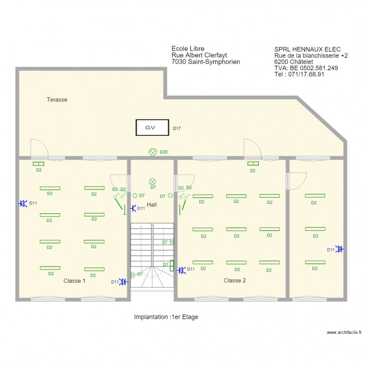 symphorien etage. Plan de 0 pièce et 0 m2