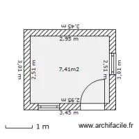 Abri de jardin (coupe horizontale
