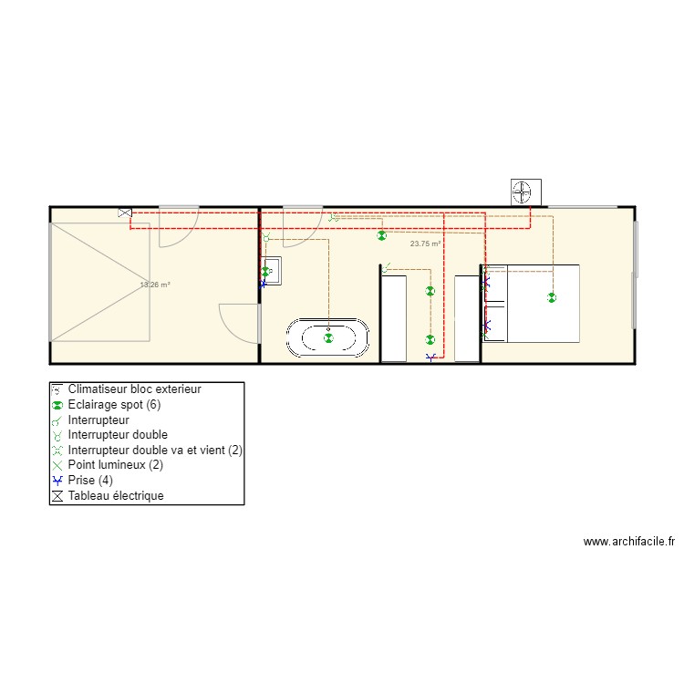 Rivière Anicia. Plan de 0 pièce et 0 m2