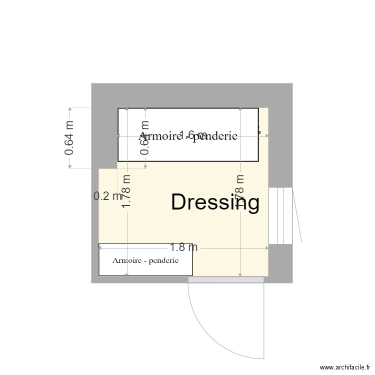 dressing ikea. Plan de 0 pièce et 0 m2