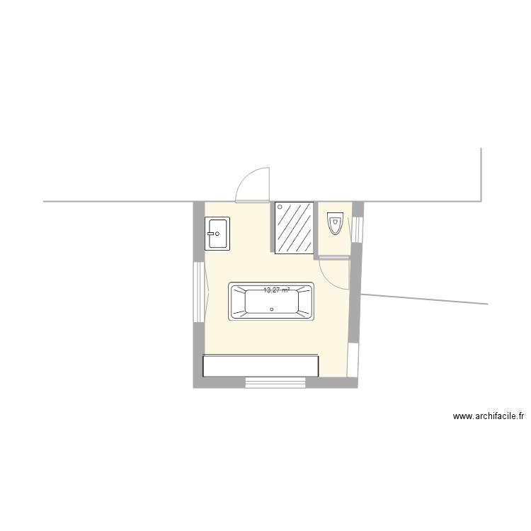 SDB 3. Plan de 0 pièce et 0 m2