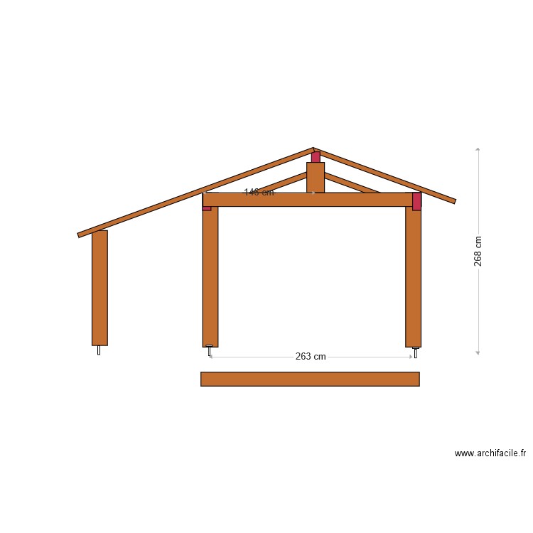 écurie. Plan de 0 pièce et 0 m2