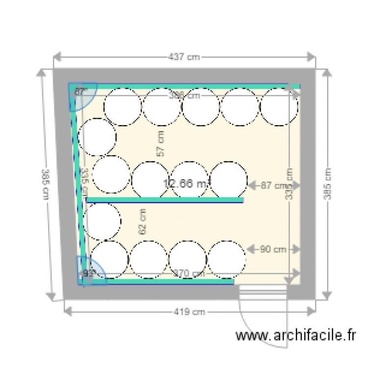 Sale froide rennovation horizontale. Plan de 0 pièce et 0 m2