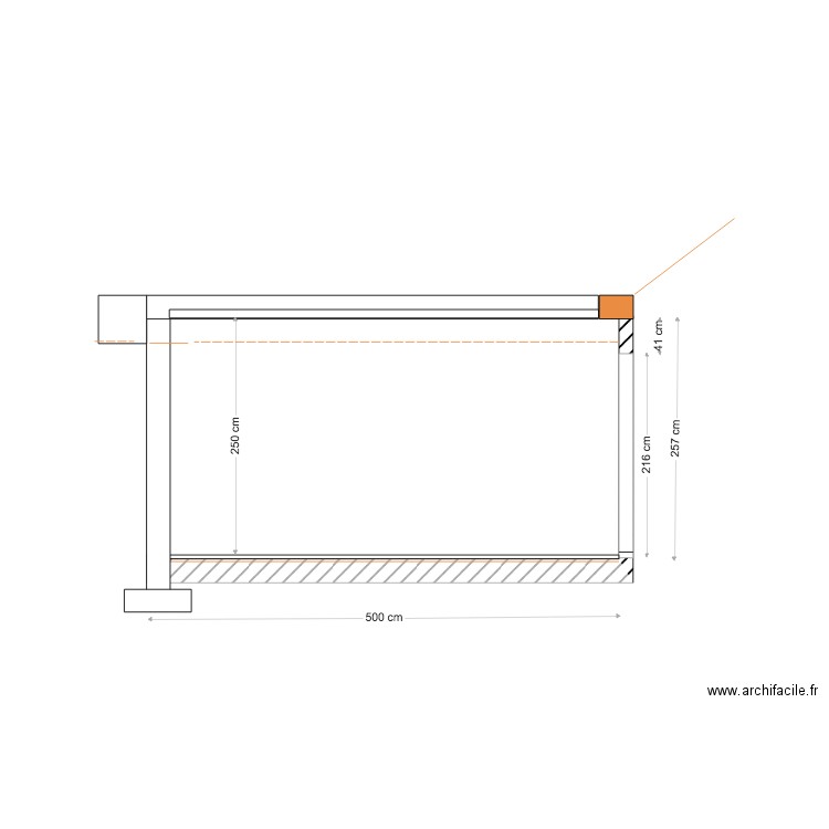 elevation AA. Plan de 0 pièce et 0 m2