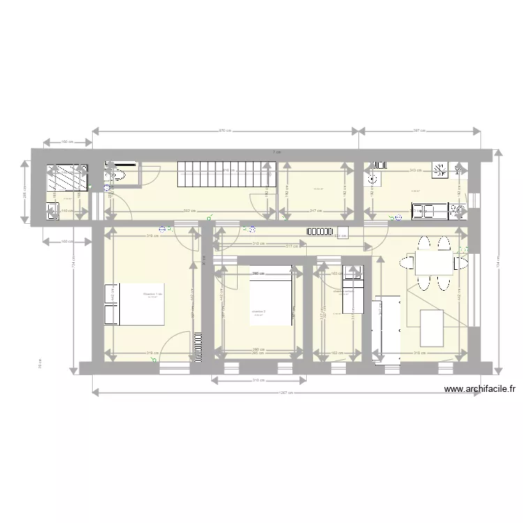 CHANTELAC PRUNIERES RDC 2. Plan de 