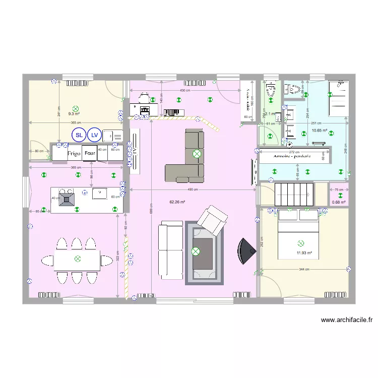 Projet Labrux Belghazi Implantation sol. Plan de Projet Labrux Belghazi Implantation sol. Plan de