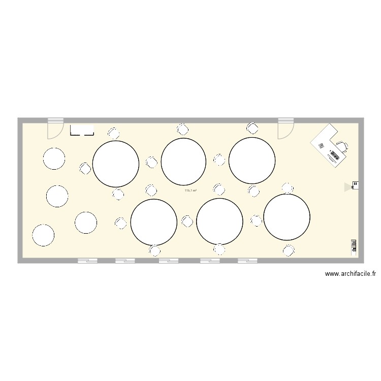 BAC PRO AGORA. Plan de 1 pièce et 115 m2