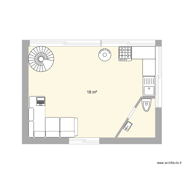 cabane. Plan de 0 pièce et 0 m2