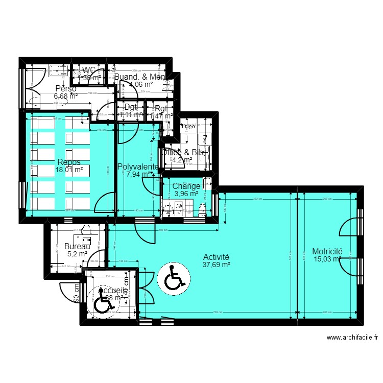 Salomon Suresnes 92150 Projet JORDAN V2. Plan de 13 pièces et 112 m2