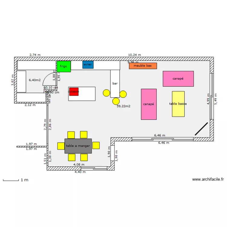 salon carquefou. Plan de 