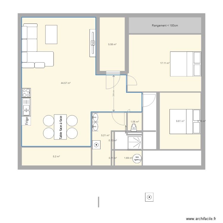 Projet Appartement Florent MANGIN 4. Plan de 0 pièce et 0 m2