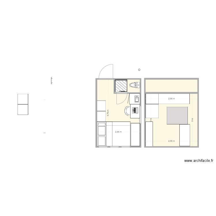 chambres 10 étage 2. Plan de 0 pièce et 0 m2