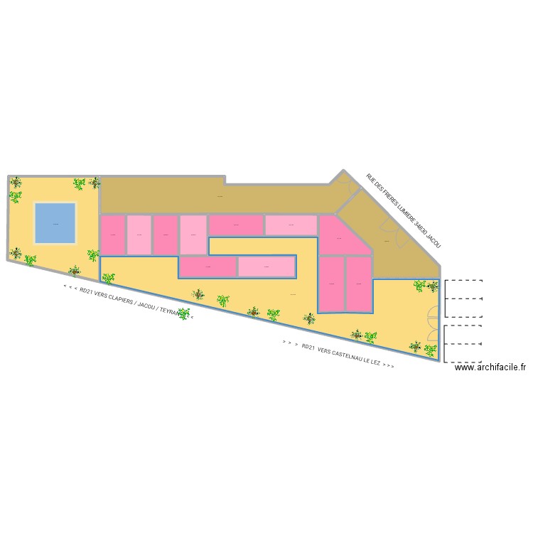 AK99 APPART MV 030823RDCD. Plan de 15 pièces et 918 m2