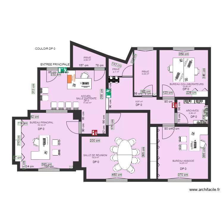 NOTAIRE EMILIE JOURDAN APRES TRAVAUX. Plan de NOTAIRE EMILIE JOURDAN APRES TRAVAUX. Plan de